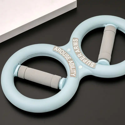 Close-up of forearm resistance trainer used for wrist strengthening exercises

