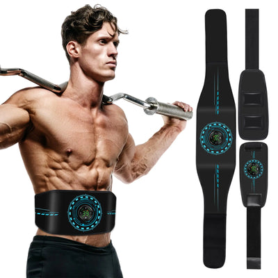 Portable muscle stimulator for core training and ab toning with adjustable intensity levels

